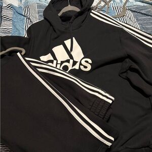 Adidas Monochrome Hoodie and Pants Set